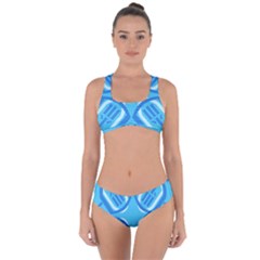 Abstract Pattern Geometric Backgrounds   Criss Cross Bikini Set