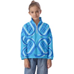 Abstract Pattern Geometric Backgrounds   Kids  Half Zip Hoodie by Eskimos