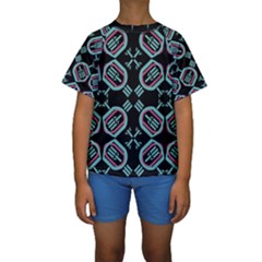 Abstract Pattern Geometric Backgrounds   Kids  Short Sleeve Swimwear by Eskimos