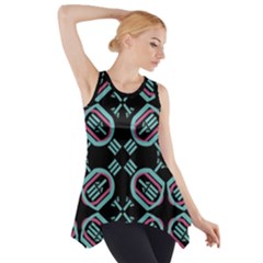 Abstract Pattern Geometric Backgrounds   Side Drop Tank Tunic by Eskimos