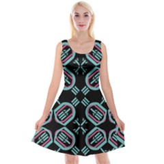 Abstract Pattern Geometric Backgrounds   Reversible Velvet Sleeveless Dress