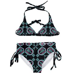 Abstract Pattern Geometric Backgrounds   Kids  Classic Bikini Set by Eskimos