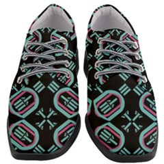 Abstract Pattern Geometric Backgrounds   Women Heeled Oxford Shoes by Eskimos