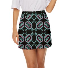 Abstract Pattern Geometric Backgrounds   Mini Front Wrap Skirt