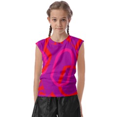 Abstract Pattern Geometric Backgrounds   Kids  Raglan Cap Sleeve Tee