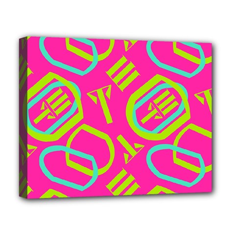 Abstract Pattern Geometric Backgrounds   Deluxe Canvas 20  X 16  (stretched) by Eskimos