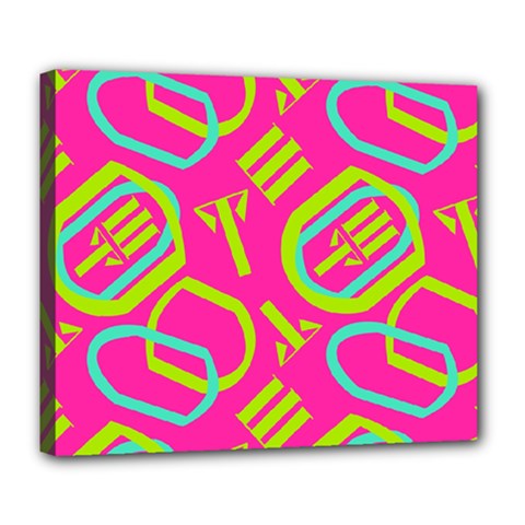 Abstract Pattern Geometric Backgrounds   Deluxe Canvas 24  X 20  (stretched) by Eskimos