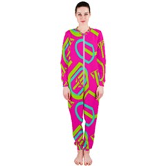 Abstract Pattern Geometric Backgrounds   Onepiece Jumpsuit (ladies) by Eskimos