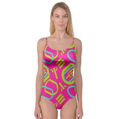 Abstract Pattern Geometric Backgrounds   Camisole Leotard  by Eskimos