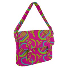 Abstract Pattern Geometric Backgrounds   Buckle Messenger Bag by Eskimos