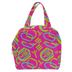 Abstract Pattern Geometric Backgrounds   Boxy Hand Bag by Eskimos