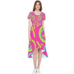 Abstract Pattern Geometric Backgrounds   High Low Boho Dress by Eskimos