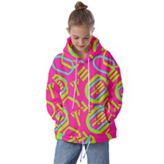 Abstract Pattern Geometric Backgrounds   Kids  Oversized Hoodie by Eskimos