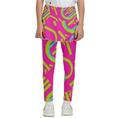 Abstract Pattern Geometric Backgrounds   Kids  Skirted Pants