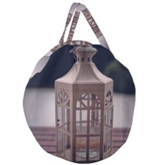 Lantern Giant Round Zipper Tote by DimitriosArt