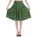 Green carpet Flared Midi Skirt View1