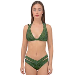 Green Carpet Double Strap Halter Bikini Set by DimitriosArt