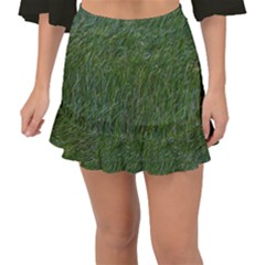 Green Carpet Fishtail Mini Chiffon Skirt by DimitriosArt