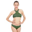 Green carpet High Neck Bikini Set View1