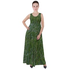 Green Carpet Empire Waist Velour Maxi Dress by DimitriosArt