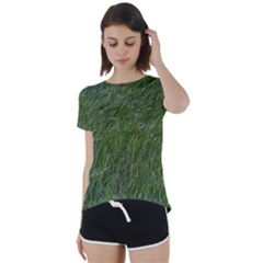 Green Carpet Short Sleeve Foldover Tee by DimitriosArt