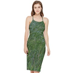 Green Carpet Bodycon Cross Back Summer Dress by DimitriosArt