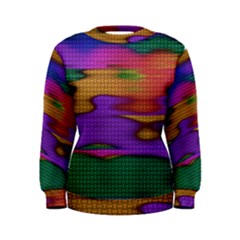 Puzzle Landscape In Beautiful Jigsaw Colors Women s Sweatshirt by pepitasart