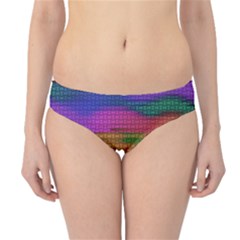 Puzzle Landscape In Beautiful Jigsaw Colors Hipster Bikini Bottoms by pepitasart