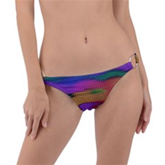 Puzzle Landscape In Beautiful Jigsaw Colors Ring Detail Bikini Bottom by pepitasart