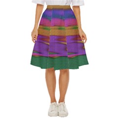 Puzzle Landscape In Beautiful Jigsaw Colors Classic Short Skirt by pepitasart