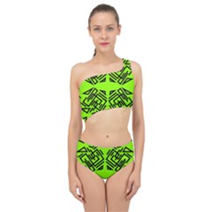 Abstract Pattern Geometric Backgrounds   Spliced Up Two Piece Swimsuit by Eskimos