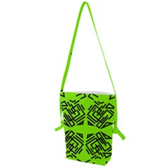 Abstract Pattern Geometric Backgrounds   Folding Shoulder Bag by Eskimos