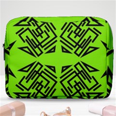 Abstract Pattern Geometric Backgrounds   Make Up Pouch (large) by Eskimos