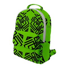 Abstract Pattern Geometric Backgrounds   Flap Pocket Backpack (large)