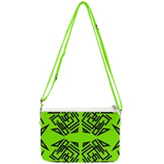 Abstract Pattern Geometric Backgrounds   Double Gusset Crossbody Bag by Eskimos