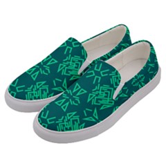 Abstract Pattern Geometric Backgrounds   Men s Canvas Slip Ons by Eskimos