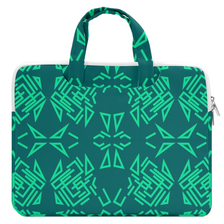 Abstract pattern geometric backgrounds   MacBook Pro Double Pocket Laptop Bag