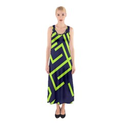 Abstract Pattern Geometric Backgrounds   Sleeveless Maxi Dress