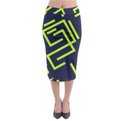 Abstract Pattern Geometric Backgrounds   Midi Pencil Skirt by Eskimos