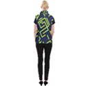 Abstract pattern geometric backgrounds   Women s Button Up Vest View2