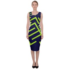 Abstract Pattern Geometric Backgrounds   Sleeveless Pencil Dress by Eskimos