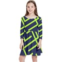 Abstract pattern geometric backgrounds   Kids  Quarter Sleeve Skater Dress View1