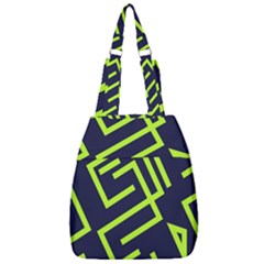 Abstract Pattern Geometric Backgrounds   Center Zip Backpack by Eskimos