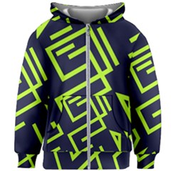 Abstract Pattern Geometric Backgrounds   Kids  Zipper Hoodie Without Drawstring by Eskimos