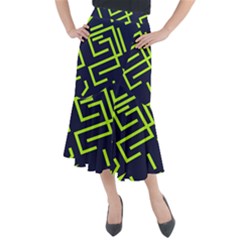 Abstract Pattern Geometric Backgrounds   Midi Mermaid Skirt by Eskimos