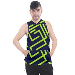 Abstract Pattern Geometric Backgrounds   Men s Sleeveless Hoodie by Eskimos