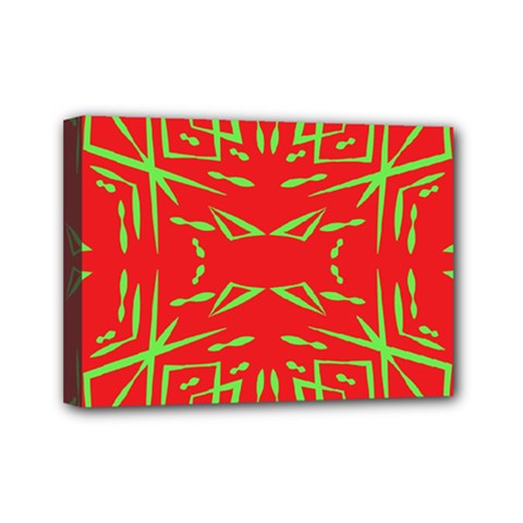 Abstract Pattern Geometric Backgrounds   Mini Canvas 7  X 5  (stretched) by Eskimos