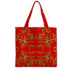 Abstract Pattern Geometric Backgrounds   Zipper Grocery Tote Bag by Eskimos