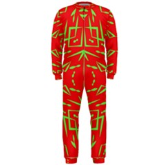 Abstract Pattern Geometric Backgrounds   Onepiece Jumpsuit (men) by Eskimos