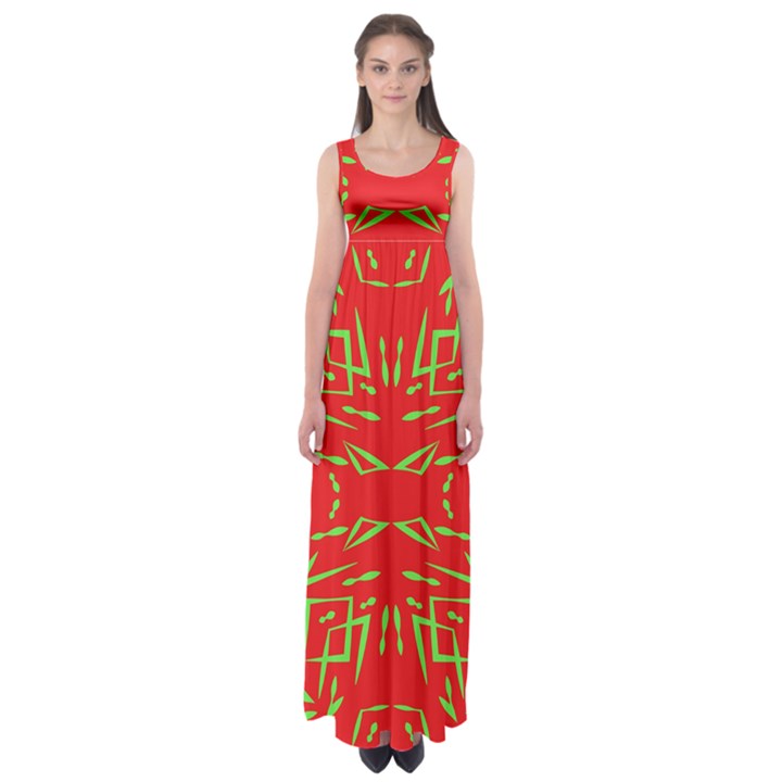 Abstract pattern geometric backgrounds   Empire Waist Maxi Dress